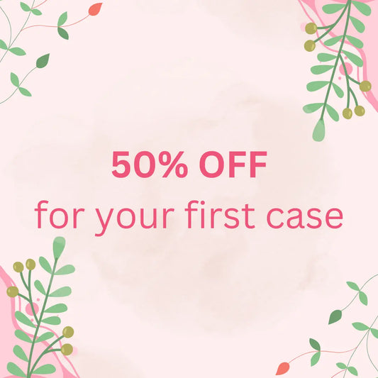 50% OFF for your first case